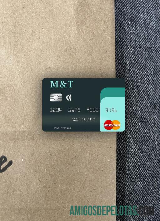 Frente Photolook do Mastercard do Banco M&T dos EUA baixar para verificação